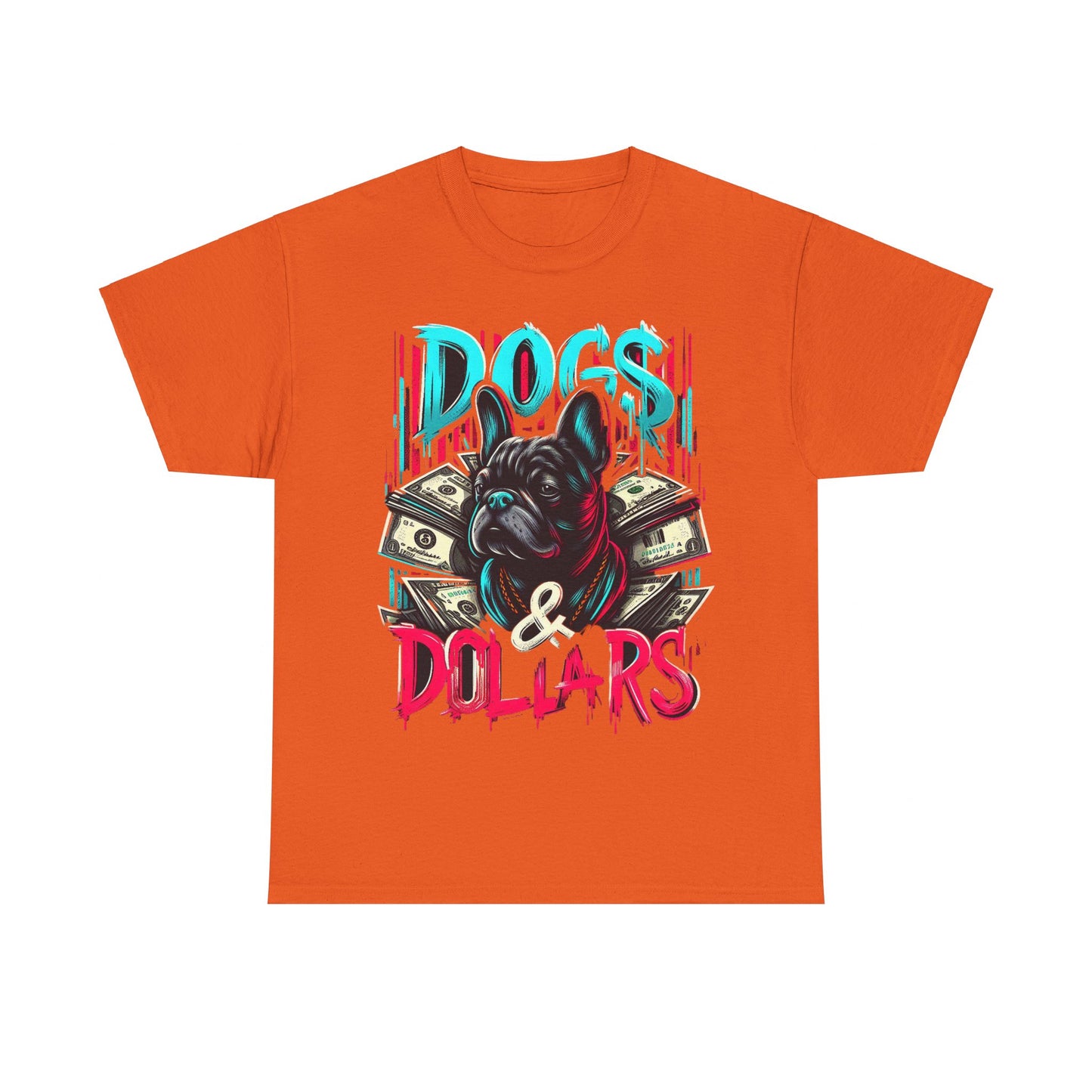 DOGS AND DOLLARS Unisex Heavy Cotton Tee