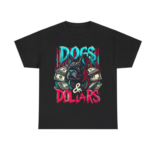 DOGS AND DOLLARS Unisex Heavy Cotton Tee