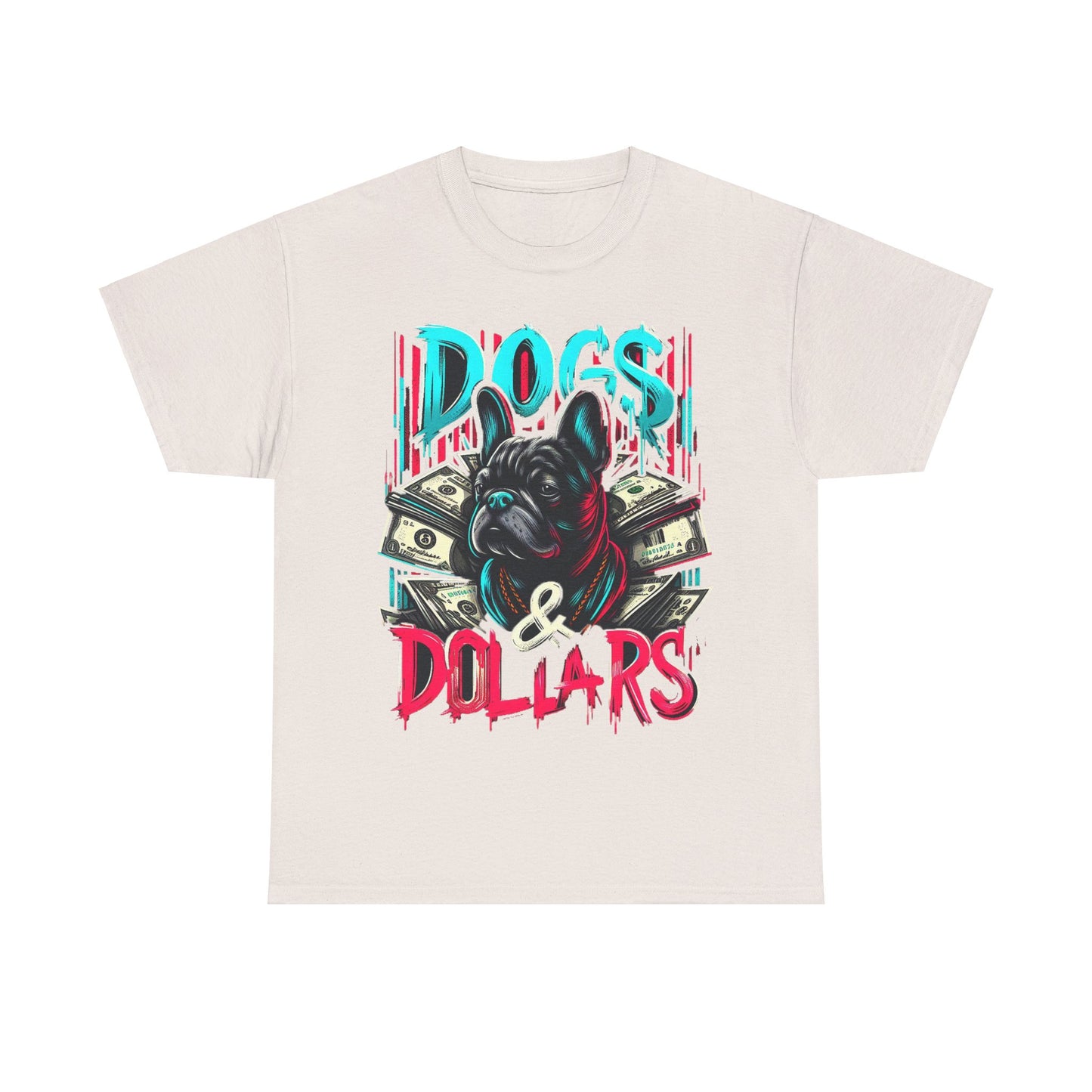 DOGS AND DOLLARS Unisex Heavy Cotton Tee