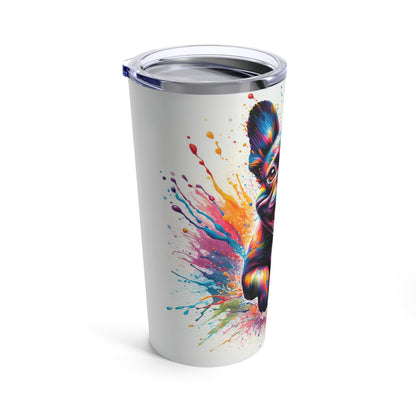 colorful frenchie Tumbler 20oz