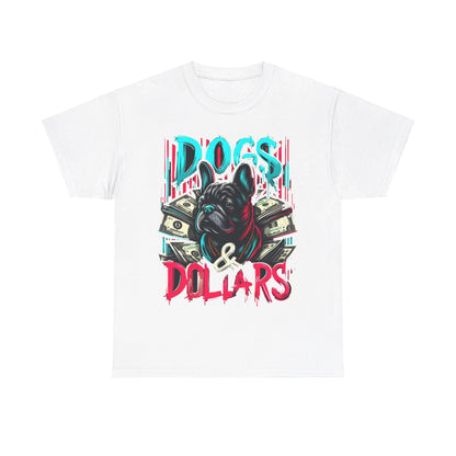 DOGS AND DOLLARS Unisex Heavy Cotton Tee