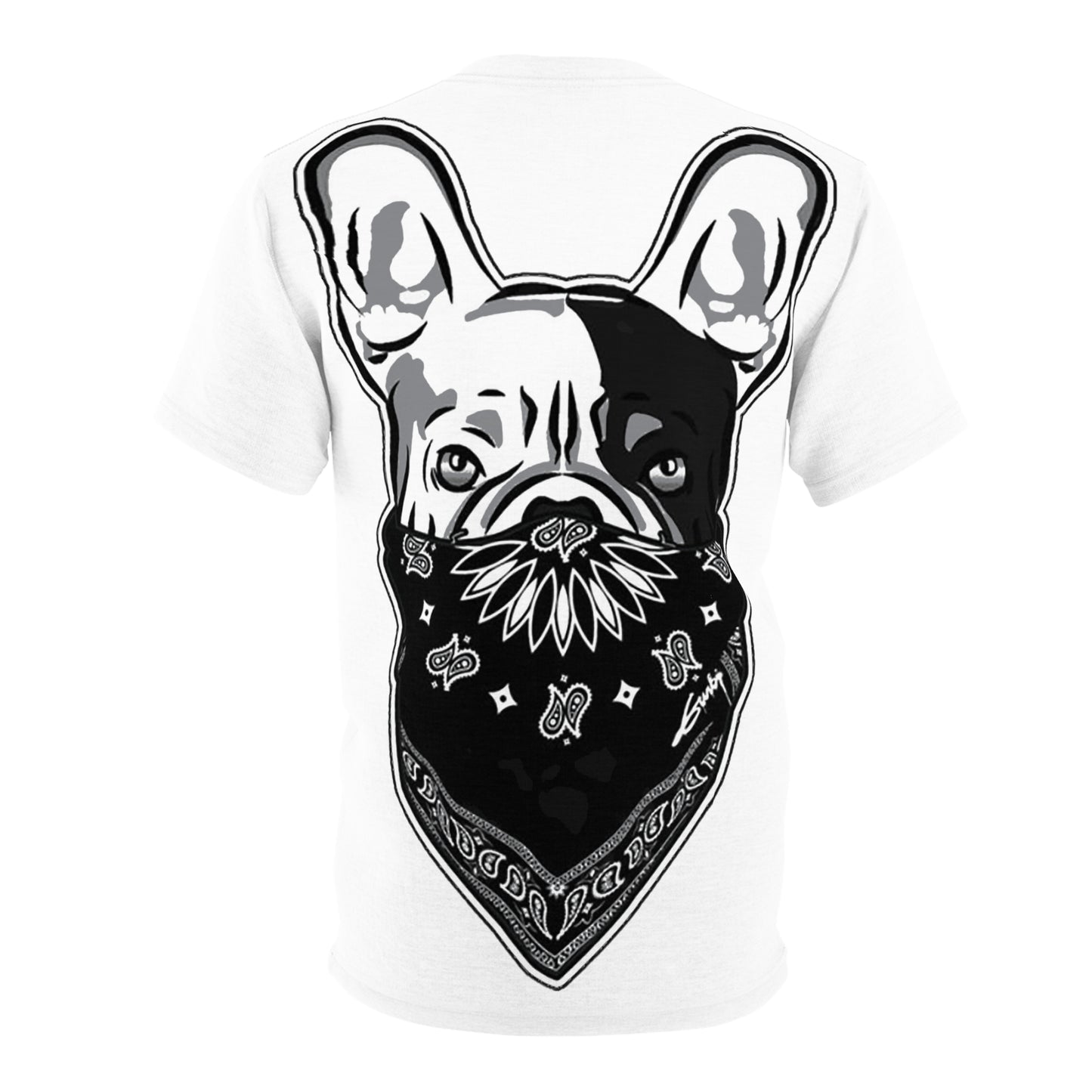 Outlaw frenchie Unisex Cut & Sew Tee (AOP)