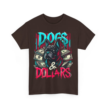 DOGS AND DOLLARS Unisex Heavy Cotton Tee