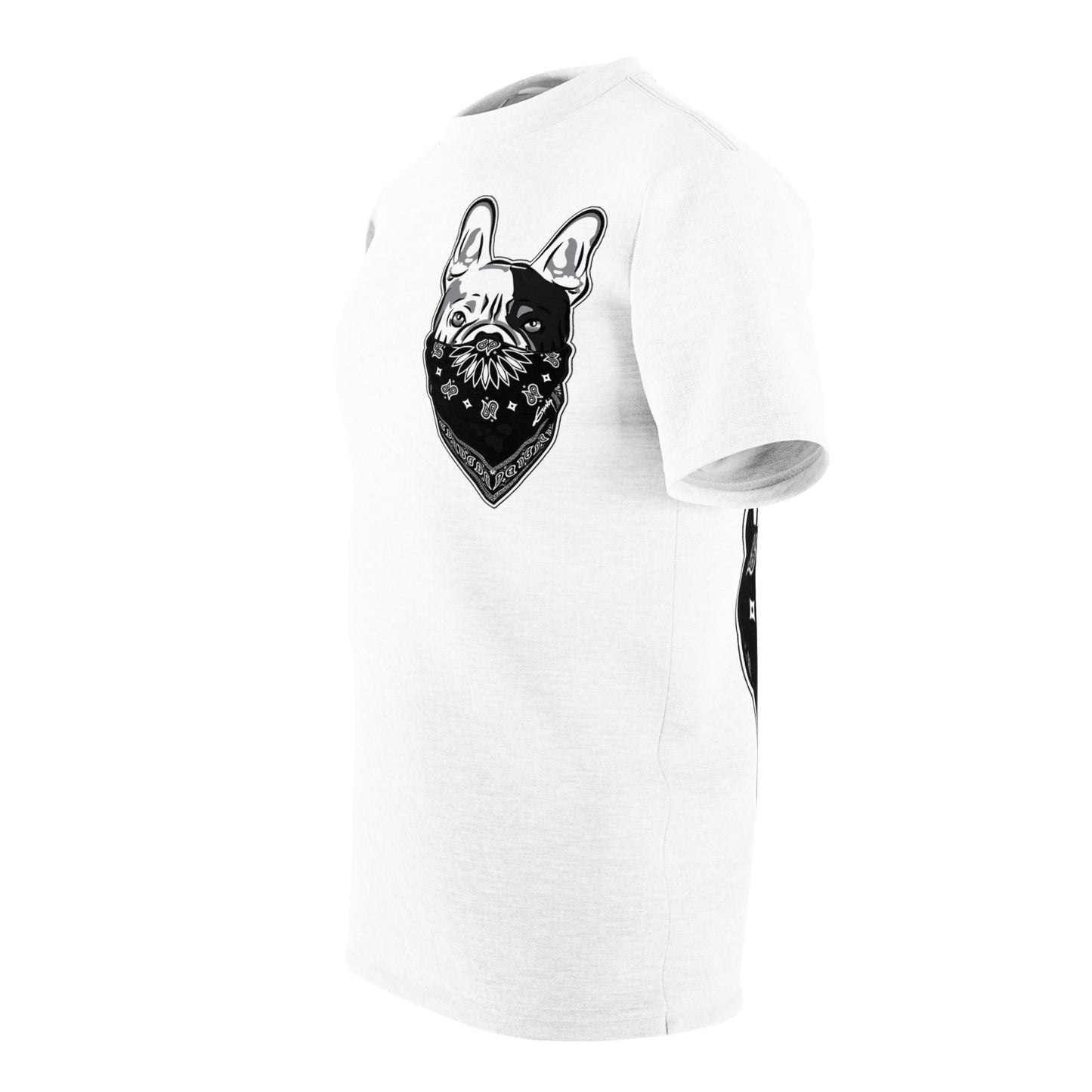 Outlaw frenchie Unisex Cut & Sew Tee (AOP)