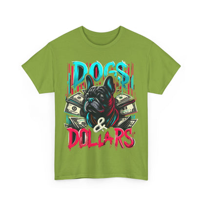 DOGS AND DOLLARS Unisex Heavy Cotton Tee