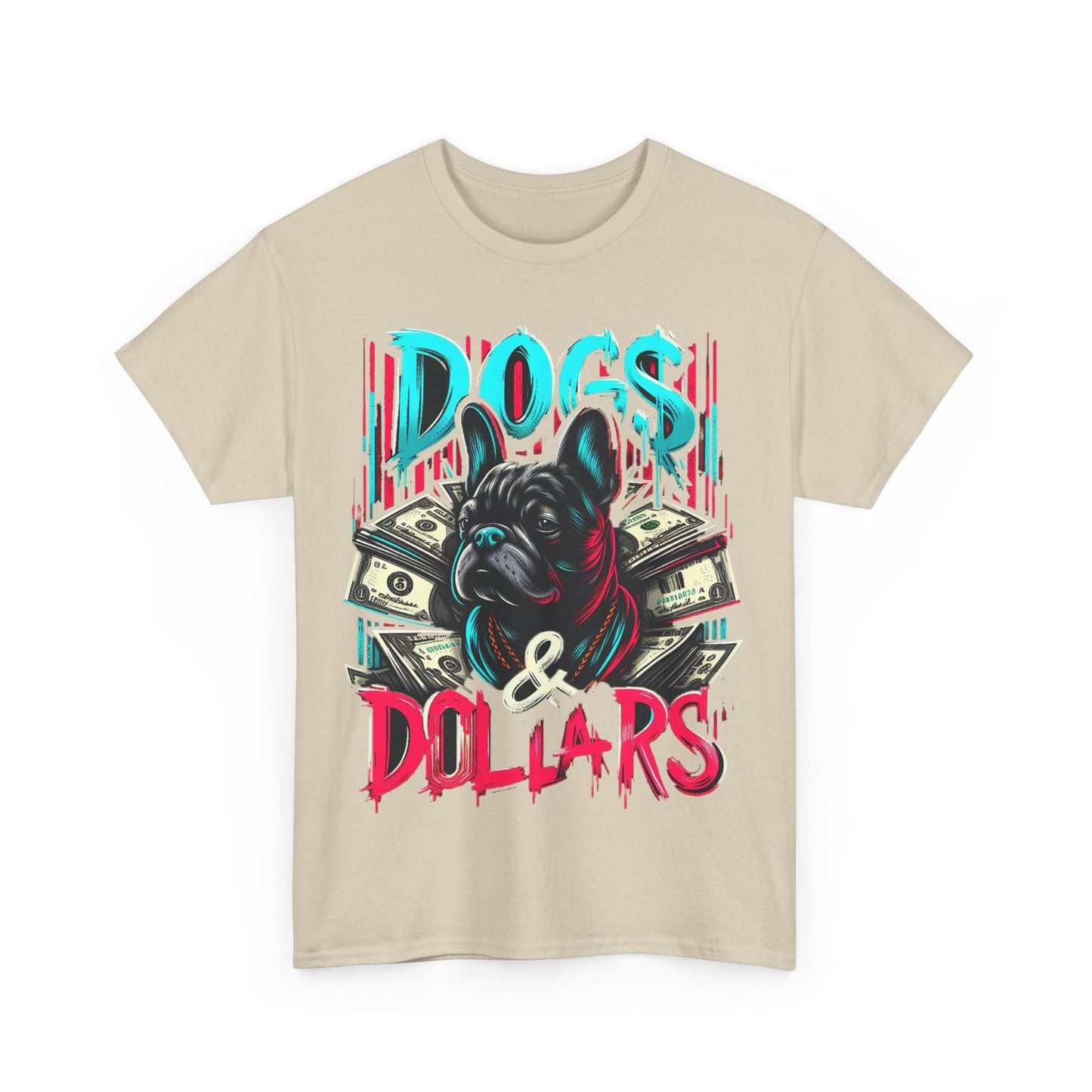 DOGS AND DOLLARS Unisex Heavy Cotton Tee