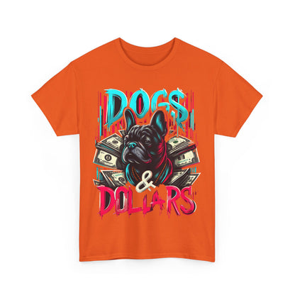 DOGS AND DOLLARS Unisex Heavy Cotton Tee