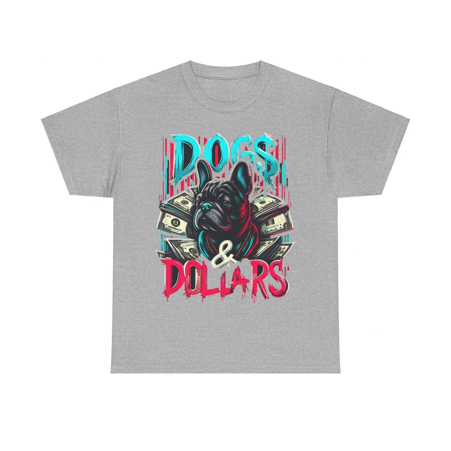 DOGS AND DOLLARS Unisex Heavy Cotton Tee