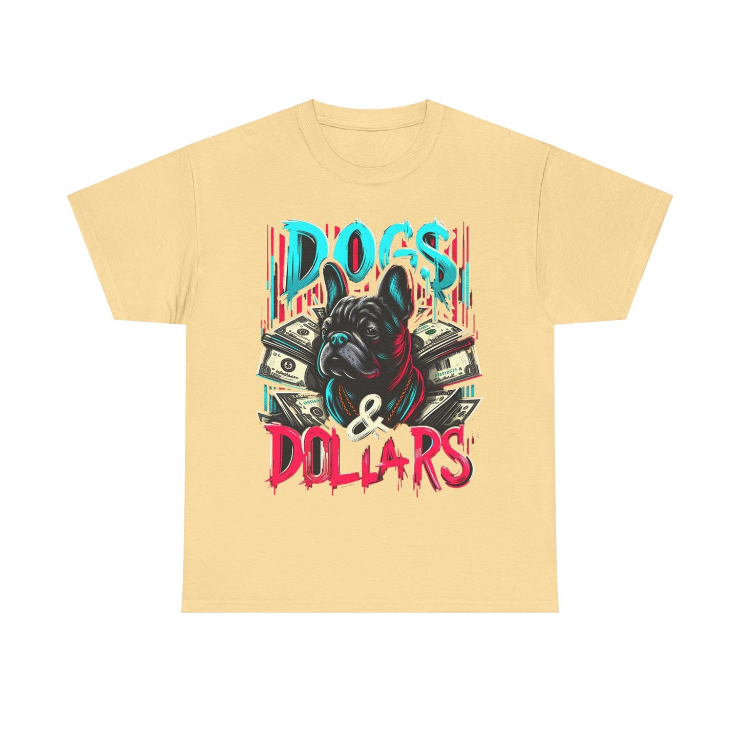 DOGS AND DOLLARS Unisex Heavy Cotton Tee