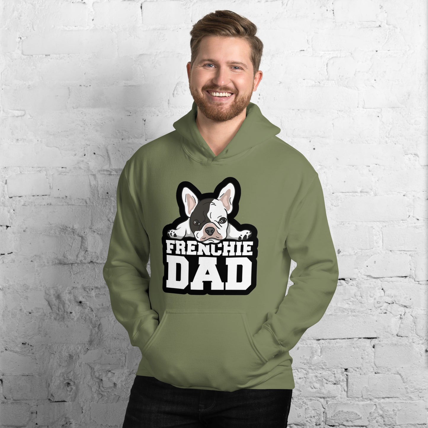 frenchie dad hoodie